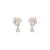 Silver Needle - Pearl Camellia Earrings a pair [Gift Box]